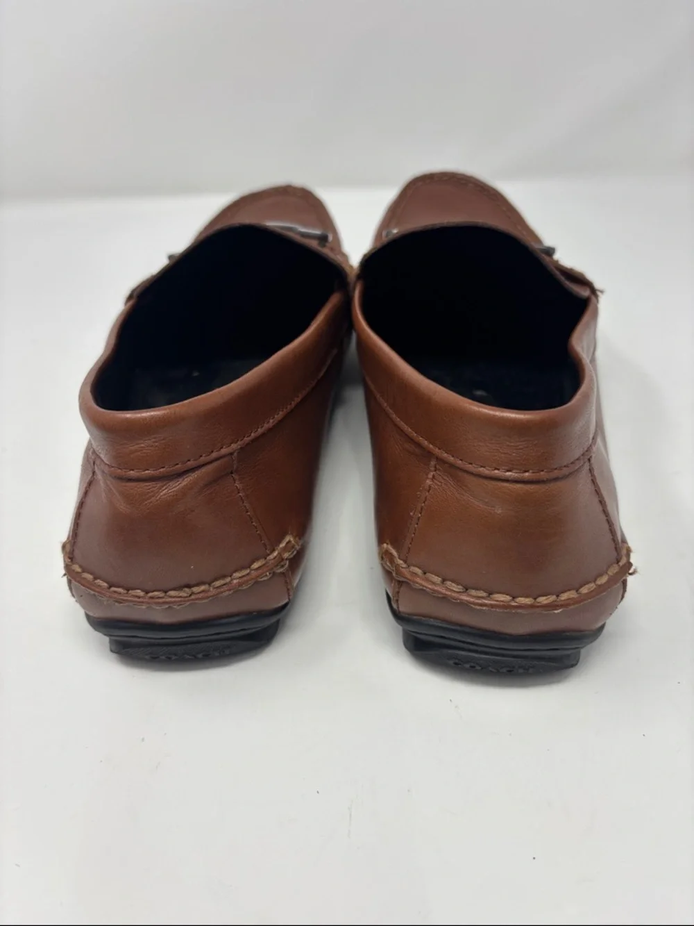 Coach |‎ 12D 12 D Men's Brown Leather Bit Loafers
